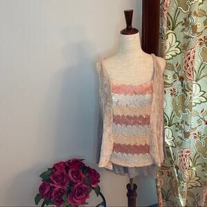 Tiny by Anthropologie sequin and velvet top NWT